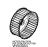 Motor fan D196 H81 39 blade nut M8 Unox XB 893