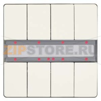 Четыре пары клавиш, светодиод состояния, титаново-белый Siemens 5WG1287-2DB13