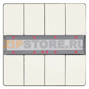 Четыре пары клавиш, светодиод состояния, титаново-белый Siemens 5WG1287-2DB13 