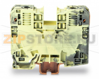 POWER CAGE CLAMP 2-проводные проходные клеммы; 35 мм; боковые маркировочные разъемы; только на рейке DIN 35 x 15; POWER CAGE CLAMP; 35,00 mm; темно-серо-желтые Wago 285-131