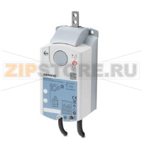 GDB336.2E - Привод заслонки 3-точечное регулирование,  230 В, линейный привод 125 Н, 150 с, 2 переключателя Siemens GDB336.2E