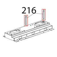 Colonnina fissaggio bruciatore Unox XVC 515G
