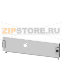 SIVACON S4, Compartment door, for 3VA molded case circuit breaker with door-coupling rotary operating mechanism, 3VA11 (160 A), horizontal, fixed mounting, Number of switches 1, IP40, H: 150 mm, W: 600 mm, double-bit Siemens 8PQ2015-6BA33