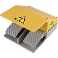 Выключатель ножной 220 В/AC, 380 В/AC, 2 педали, 10 A, 1 шт TRU Components TC-6648036