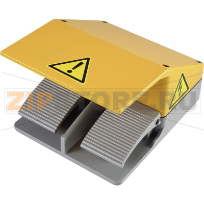 Выключатель ножной 220 В/AC, 380 В/AC, 2 педали, 10 A, 1 шт TRU Components TC-6648036 