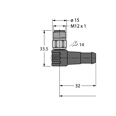 Кабель PVC Turck WSCV4.5T-1/TEL 