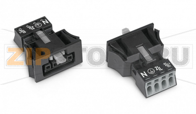 Защелкивающаяся розетка; 4-пол.; Код. A; 1,50 mm; черные Wago 890-704 Protected against mismating and maintenance-freePush-in CAGE CLAMP® spring pressure connection technology allows solid conductors to be simply pushed into a unit.Low profile with 4.4 mm pole spacingWhen assembled, the installation connectors comply with IP40 and are suitable for easily accessible areas....
