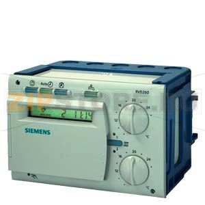 RVD260-C - Контроллер‚ 14 запрограммированных приложений, инструкции на языках pl, cs, el, ru, bg, ro Siemens RVD260-C 