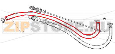 Plastik rohr - Pro meter Scotsman AF 80   Plastik rohr - Pro meter Scotsman AF 80Запчасть на сборочном чертеже под номером: 14Название запчасти Scotsman на немецком&nbsp;языке: Plastik rohr - Pro meter Scotsman AF 80