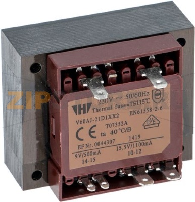 ТРАНСФОРМАТОР 230В 50/60ГЦ 9/15,5В 