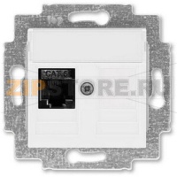 Розетка компьютерная, RJ45, белая ABB 2CHH296117A6003