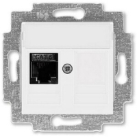 Розетка компьютерная, RJ45, белая ABB 2CHH296117A6003