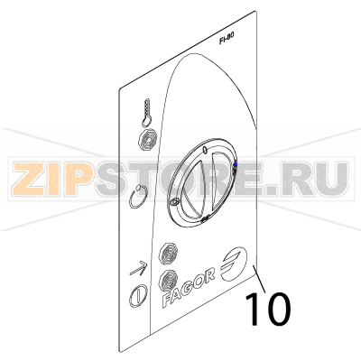Adhesive trim Fagor FI-80 Adhesive trim Fagor FI-80Запчасть на деталировке под номером: 10Название запчасти Fagor на английском языке: Adhesive trim FI-80.