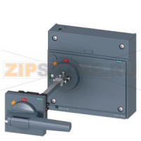 Door mounted rotary operator standard IEC IP65 with door interlocking and illumination kit 24 V DC accessory for: 3VA55/3VA65/3VA66 Siemens 3VA9677-0FK23