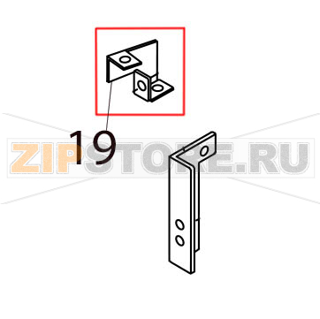 Rotary cutter frame B Toshiba TEC B-SX4T-GS10/20-QQ-US Rotary cutter frame B Toshiba TEC B-SX4T-GS10/20-QQ-USЗапчасть на деталировке под номером: 19