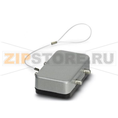 Защитная крышка HEAVYCON Phoenix Contact HC-B 10-SD-FQT/FS-AL тип B10, для сальниковых корпусов с двумя защелками, со шнуром, IP65, алюминиевая.Минимальный заказ: 10 шт.Упаковка: 10 шт.