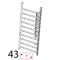 Lateral supports M6, fixing bolts Unox XB 895
