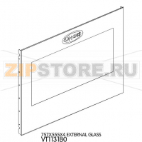 757X555X4 external glass Unox XBC 405