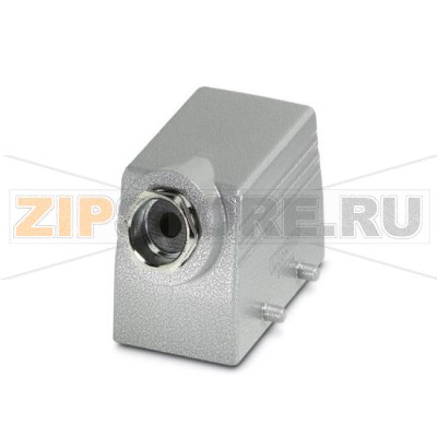 Корпус с кабельным сальником Phoenix Contact HC-B 10-TFQ-52/M1PG16S крепление производится двумя защелками, высота 52 мм, с резьбовым соединением, 1x Pg16, боковое подключение кабеля.Минимальный заказ: 10 шт.Упаковка: 10 шт.