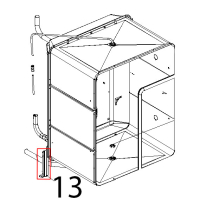 Staffa zincata sostegno muffola Unox XBC 804