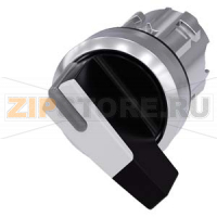 АКТУАТОР ПОВОРОТНОГО ПЕРЕКЛЮЧАТЕЛЯ С ВОЗМОЖНОСТЬЮ ПОДСВЕТКИ, 22MM, КРУГЛ., ГЛЯНЦЕВЫЙ МЕТАЛЛ, РУКОЯТКА ДЛИННАЯ ЧЁРНАЯ С БЕЛОЙ ВСТАВКОЙ, 2 КОММУТАЦИОННЫХ ПОЛОЖЕНИЯ: O<I, БЕЗ ФИКСАЦИИ, УГОЛ ПОВОРОТА РУКОЯТКИ 45 ГРАД. : 10:30Ч./12Ч. Siemens 3SU1052-2CC60-0AA0