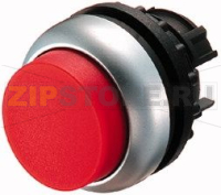 Головка кнопки выступающая без фиксации, красная Eaton M22-DH-R