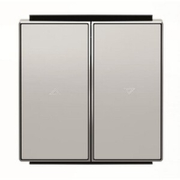 Клавиша для выключателя жалюзи, серебристая ABB 2CLA854400A1301