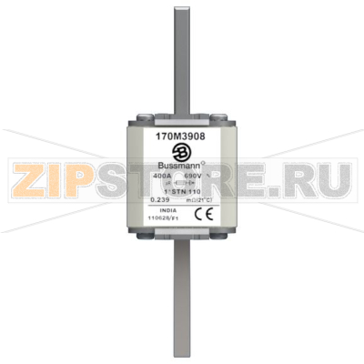 Предохранитель, 400 A, AC 690 В, 200 кА, size 1, 43x59x141 мм, aR, DIN, IEC Eaton FUSE 400A 690 