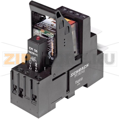 Модуль интерфейсный 24 В/DC, 6 А, 1 шт TE Connectivity PT5L7LC4 