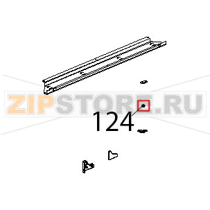 Boccola teflon cerniera vetro Unox XBC 905 Boccola teflon cerniera vetro Unox XBC 905Запчасть на деталировке под номером: 124