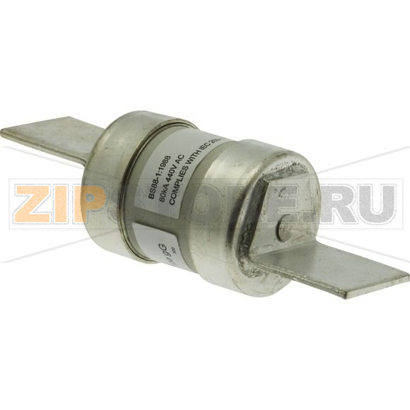 Предохранитель, 10 A, AC 440 В, 80 кА, BS88/F3, 27x80 мм, gL/gG, BS Eaton 10Amp 440V ac OFFSET BL 