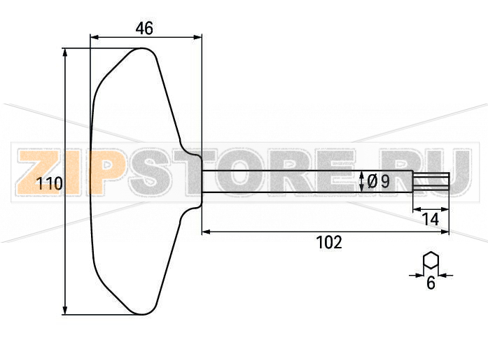 Allen wrench; with a partially insulated shaft Wago 855-8000 