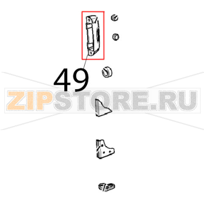 Staffa spingivetro interno Unox XBC 615EG Staffa spingivetro interno Unox XBC 615EGЗапчасть на деталировке под номером: 49