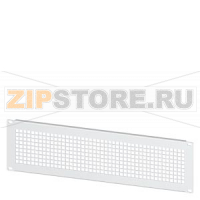 SIVACON, 19" cover, for swing frame, with Ventilation openings 3 HU, RAL 7035 Siemens 8MF1000-2AB33