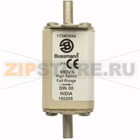 Предохранитель, 20 A, AC 690 В, 200 кА, DIN 00, 30x60x79 мм, gR, DIN, IEC Eaton FUSE 20A 690V D