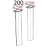 Guarnizione corda fibra di vetro Unox XBC 615EG