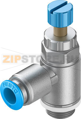 Дроссель с обратным клапаном Festo GRLA-1/4-QS-6-RS-D 