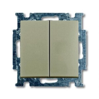 Выключатель двухклавишный, шампань ABB 2CKA001012A2167