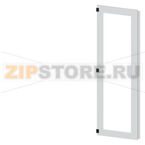 SIVACON, door half, left, inspection window, IP55, H: 2000 mm, W: 600 mm, RAL 7035, Protection class 1 Siemens 8MF1060-2UT25-0BE2 