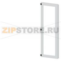 SIVACON, door half, left, inspection window, IP55, H: 2000 mm, W: 600 mm, RAL 7035, Protection class 1 Siemens 8MF1060-2UT25-0BE2