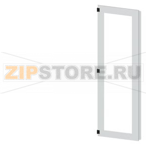 SIVACON, door half, left, inspection window, IP55, H: 2000 mm, W: 600 mm, RAL 7035, Protection class 1 Siemens 8MF1060-2UT25-0BE2 