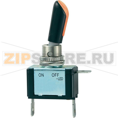 Тумблер с подсветкой 12 В/DC, 30 А, 1 x выкл/вкл, 1 шт SCI R13-404AL2 