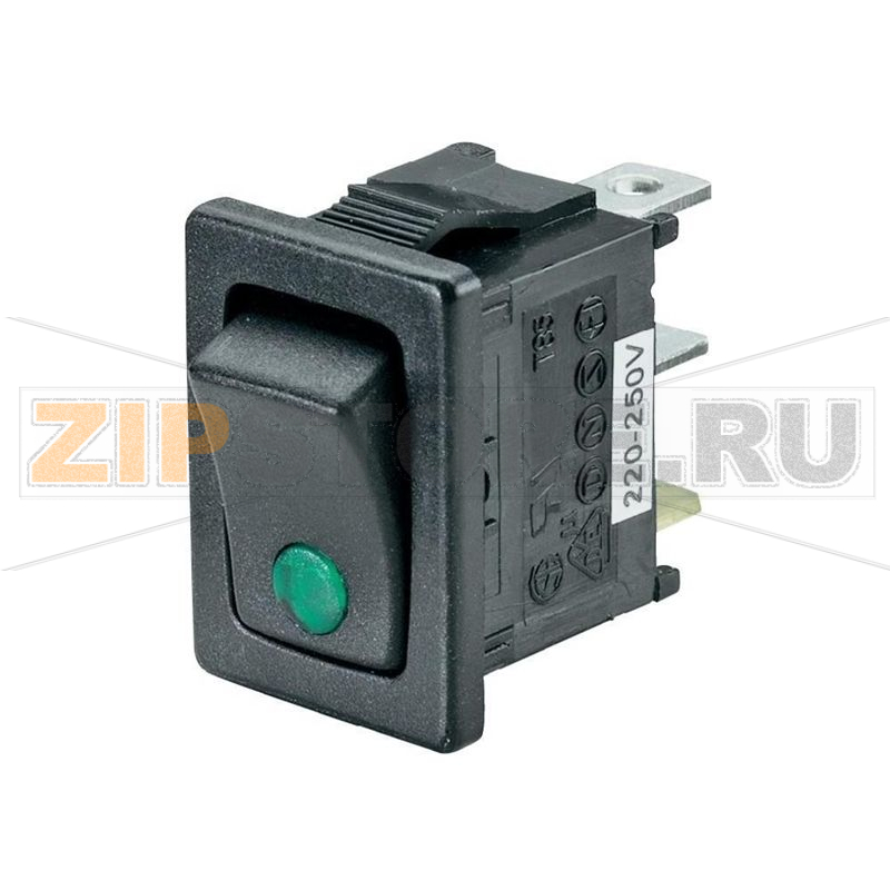 Переключатель клавишный 250 В/AC, 6 А, 1 x выкл/вкл, жёлтый, 1 шт SCI R13-66B2-02 