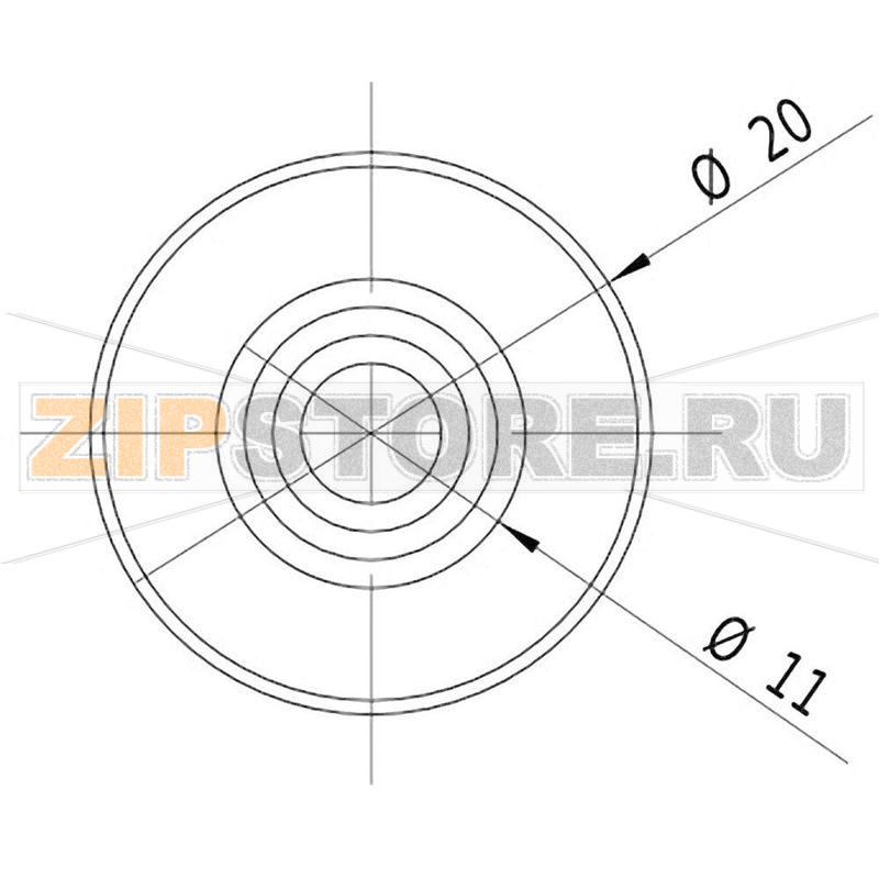 Модуль лазерный, зеленый, 5 МВт Picotronic LD532-5-3(20x80) 