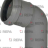 ELBOW FITTING HT 67°30&#039; - ø 50MM - ELBOW FITTING HT 67°30&#039; - ø 50MM