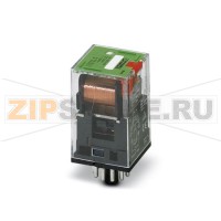 Вставное восьмиконтактное реле с силовыми контактами Phoenix Contact REL-OR-230AC/3X21