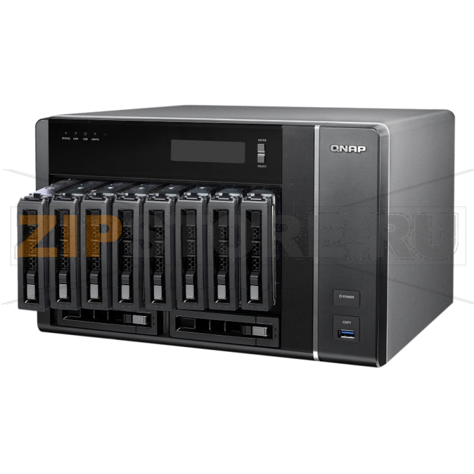 Накопитель сетевой QNAP TVS-EC1080-PLUS 