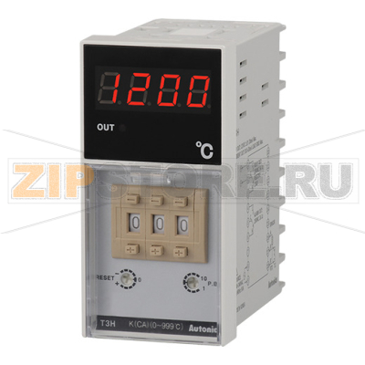 Контроллер температурный с дисковым переключателем Autonics T3H-B4RJ4C-N 