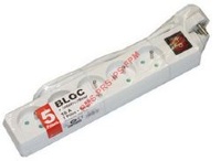 BLOC 5 PRISES 10/16A + INTERRUPTEUR