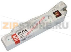 BLOC 5 PRISES 10/16A + INTERRUPTEUR 